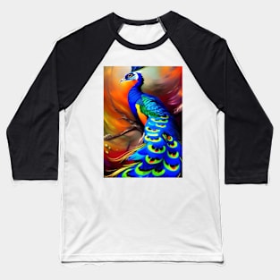 STYLISH AND EYECATCHING PEACOCK Baseball T-Shirt